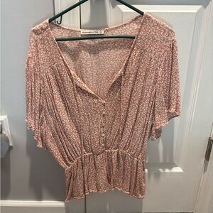 Abercrombie and Fitch short sleeve blouse